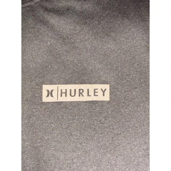 Hurley T Shirt Men's Size Medium Gray Short Sleeve Tee Ultra-Soft Crew Neck - Picture 4 of 6